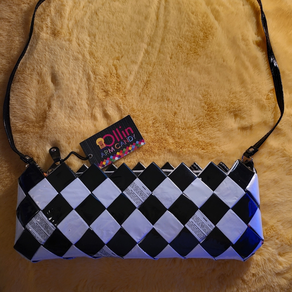 Recycled Candy & Magazine Paper Purse